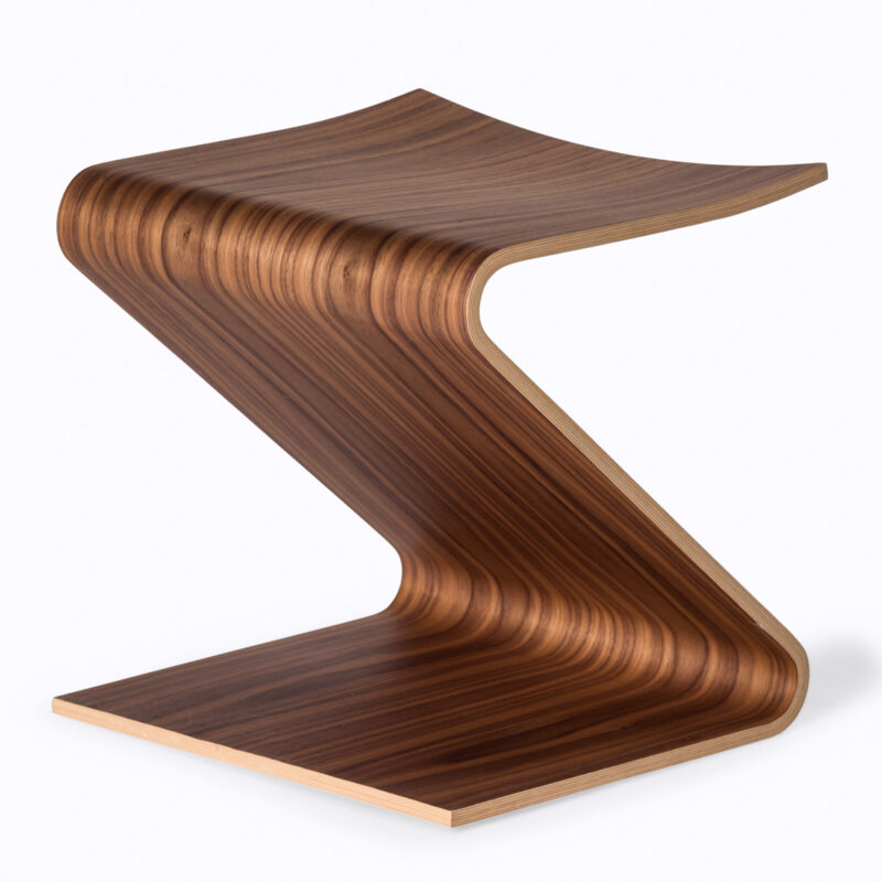 "Zeus" Noce - Sgabello di design in Legno