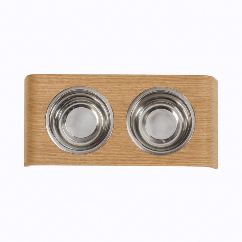 “Buddy“ Rovere - Portaciotole di design per cani in Legno