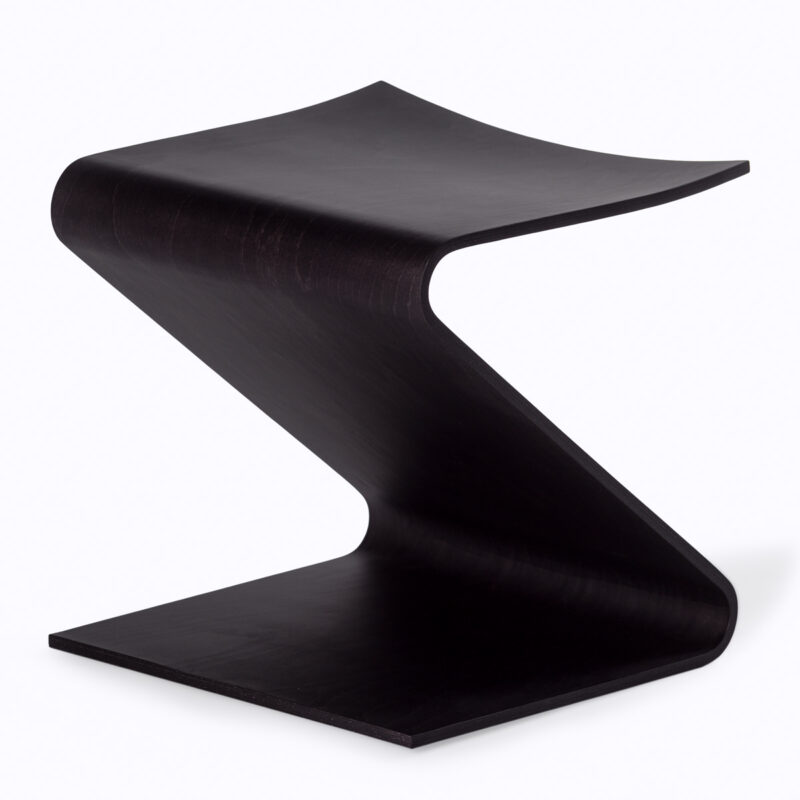 "Zeus" Nero - Sgabello di design in Legno