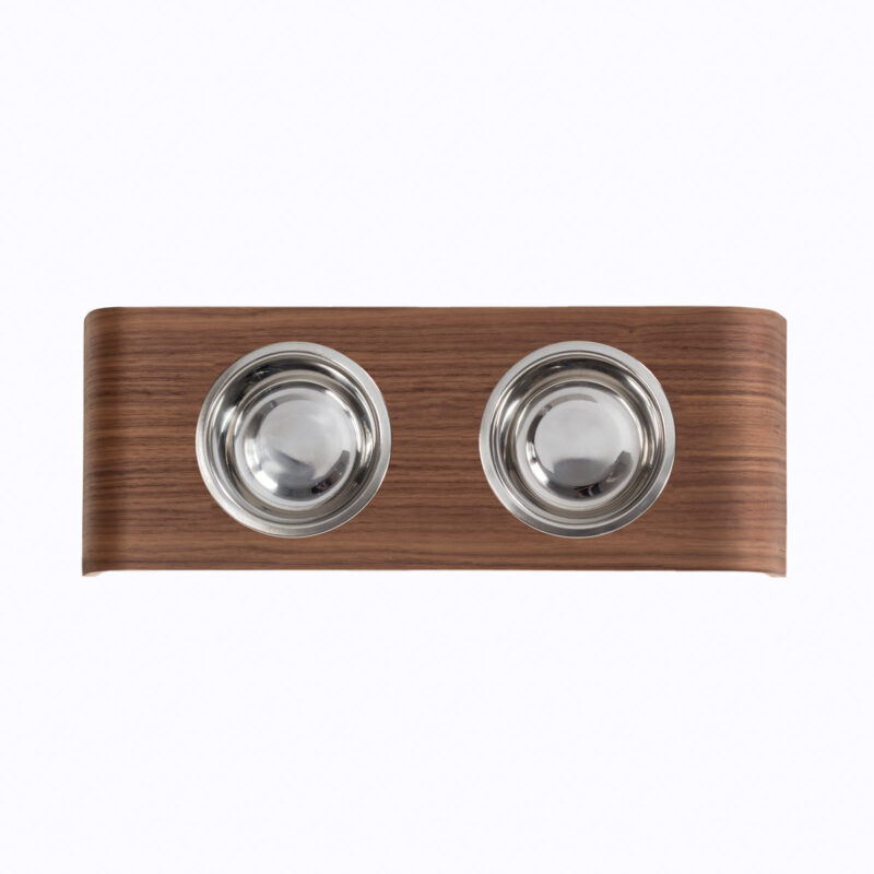 “Buddy“ Noce - Portaciotole di design per gatti in Legno