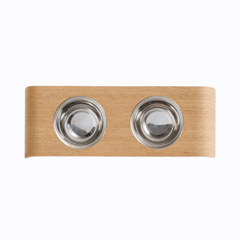“Buddy“ Rovere - Portaciotole di design per gatti in Legno