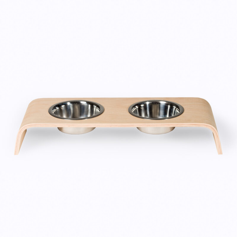 “Buddy“ Hêtre - Porte-bol en bois pour chats