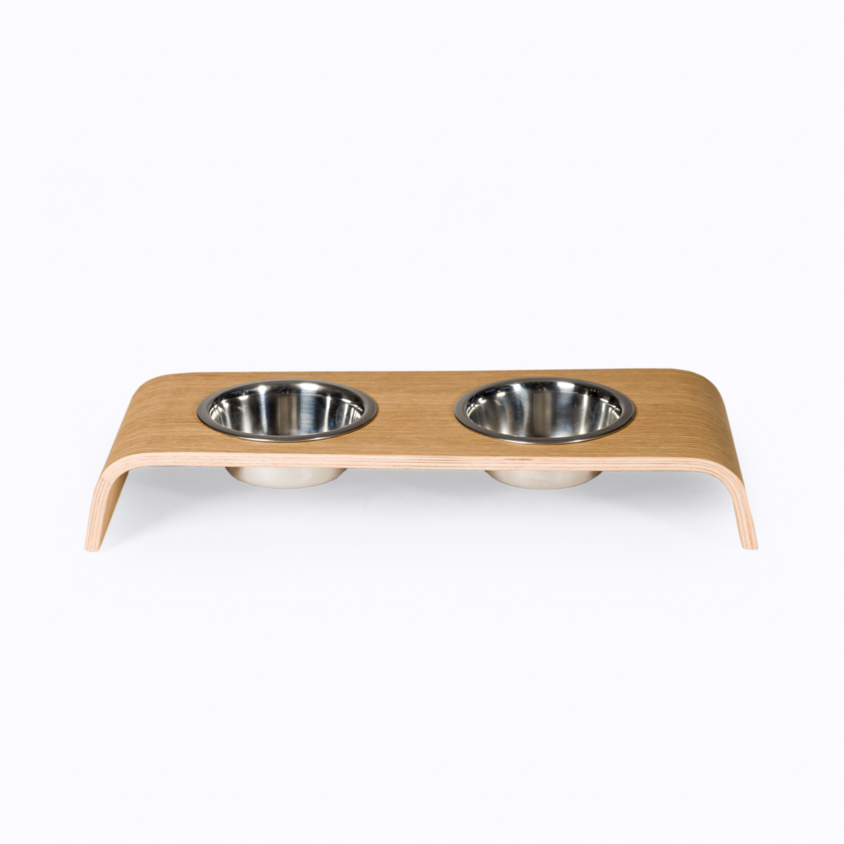 Buddy Oak Wooden pet bowl holder for small pets FM Curvati