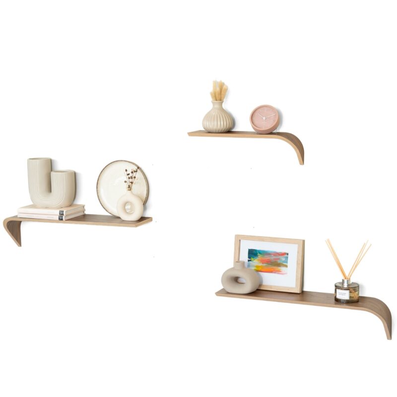 “Madame“ Noce - Set composto da 3 mensole in legno
