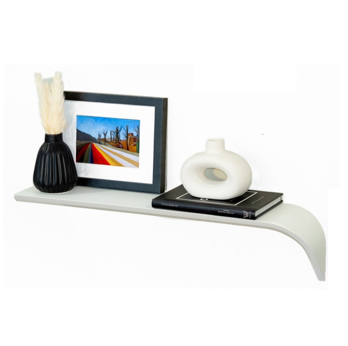 “Madame“ Bianco DX- Mensola di Design in legno