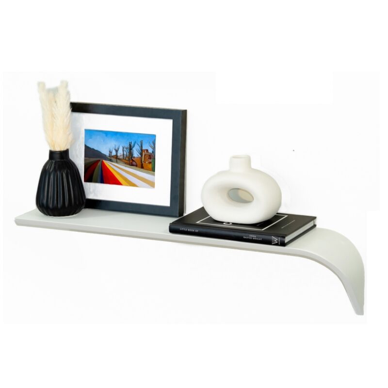 “Madame“ Bianco DX- Mensola di Design in legno