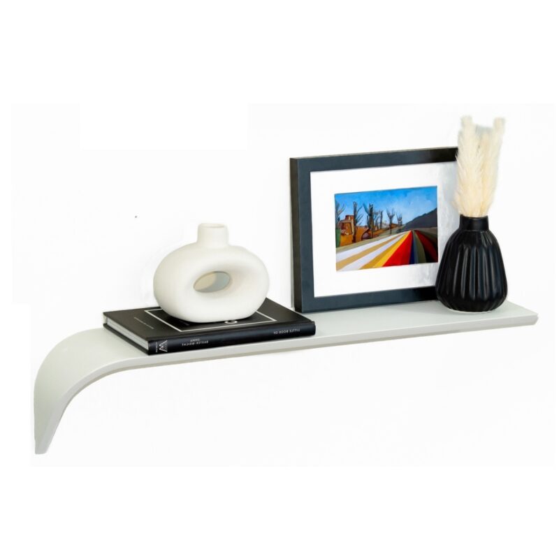 “Madame“ Bianco SX- Mensola di Design in legno