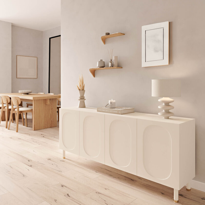 “Madame“ Rovere SX- Set composto da 2 mensole: Grande+Piccola in legno