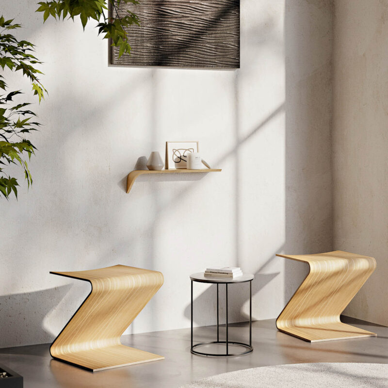 “Madame“ Rovere SX- Mensola di Design in legno