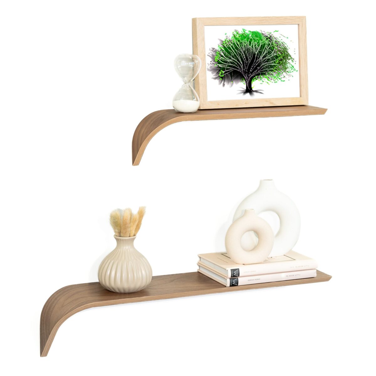 “Madame“ Noce SX- Set composto da 2 mensole: Grande+Piccola in legno